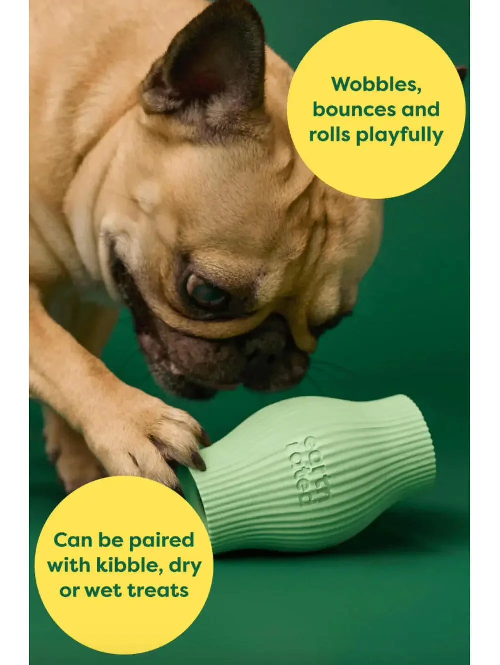 (RGB4) Earth Rated Natural Rubber Treat Dispensing Dog Toy Large NWT Puzzle